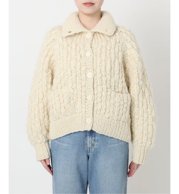 IENA LA BOUCLE「IENA LA BOUCLE スラブウールハンドニットブルゾン」|その他|