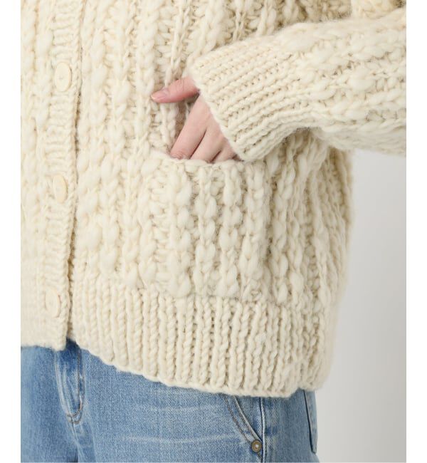 IENA LA BOUCLE「IENA LA BOUCLE スラブウールハンドニットブルゾン」|その他|