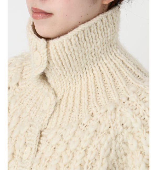 IENA LA BOUCLE「IENA LA BOUCLE スラブウールハンドニットブルゾン」|その他|