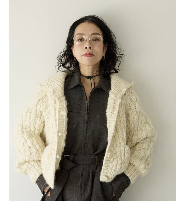 IENA LA BOUCLE「IENA LA BOUCLE スラブウールハンドニットブルゾン」|その他|