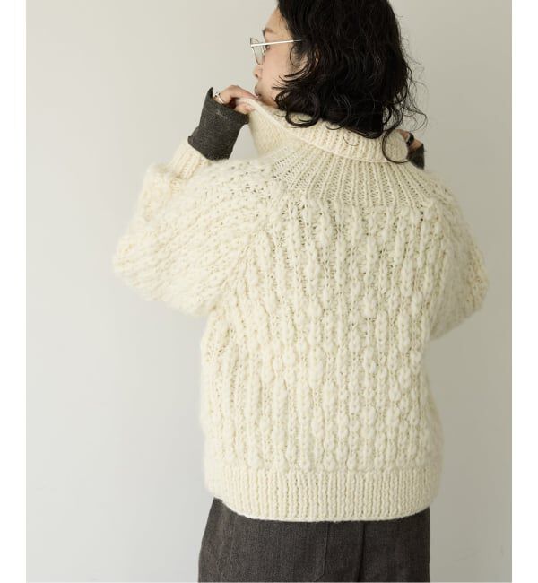 IENA LA BOUCLE「IENA LA BOUCLE スラブウールハンドニットブルゾン」|その他|