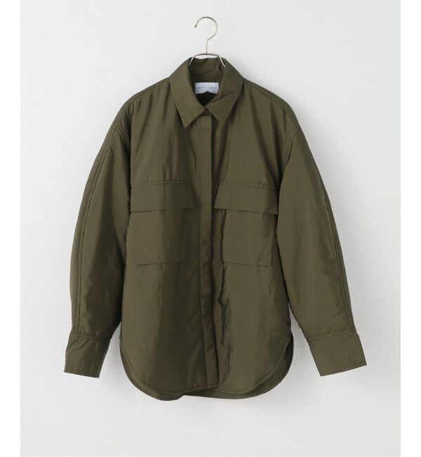IENA LA BOUCLE「CHRISTIAN WIJNANTS/クリスチャンワイナンツ PADDED NYLON SHIRT」|その他|カーキ