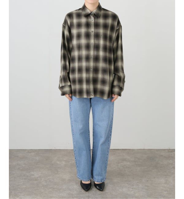 IENA「チェックカシュクールシャツ」|シャツ・ブラウス|
