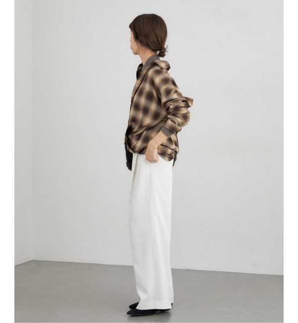 IENA「チェックカシュクールシャツ」|シャツ・ブラウス|