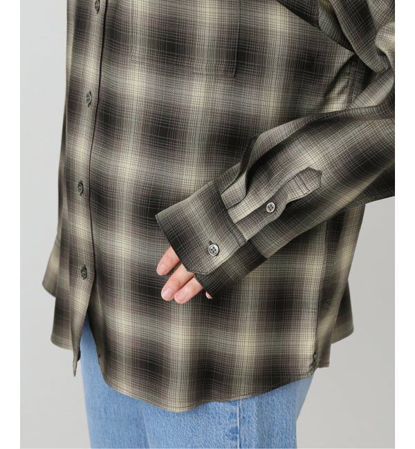 IENA「チェックカシュクールシャツ」|シャツ・ブラウス|