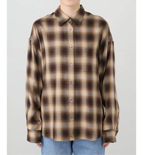 IENA「チェックカシュクールシャツ」|シャツ・ブラウス|