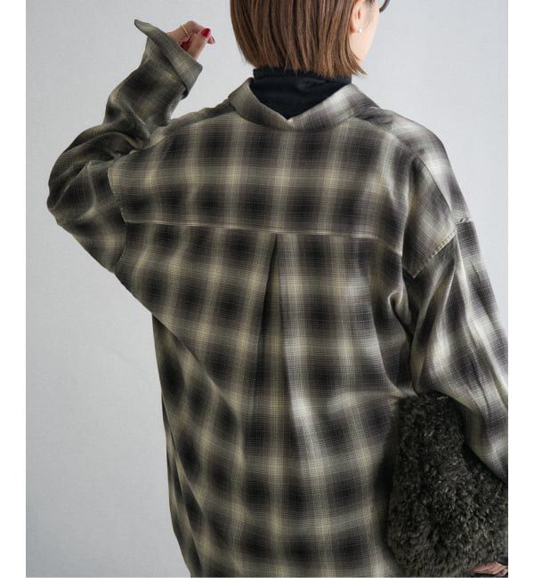 IENA「チェックカシュクールシャツ」|シャツ・ブラウス|