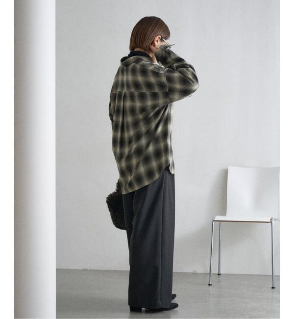 IENA「チェックカシュクールシャツ」|シャツ・ブラウス|