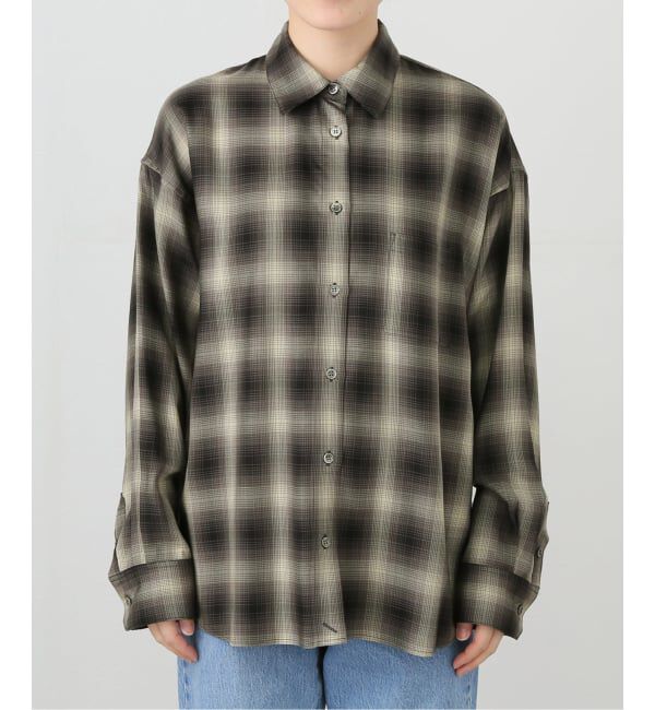 IENA「チェックカシュクールシャツ」|シャツ・ブラウス|