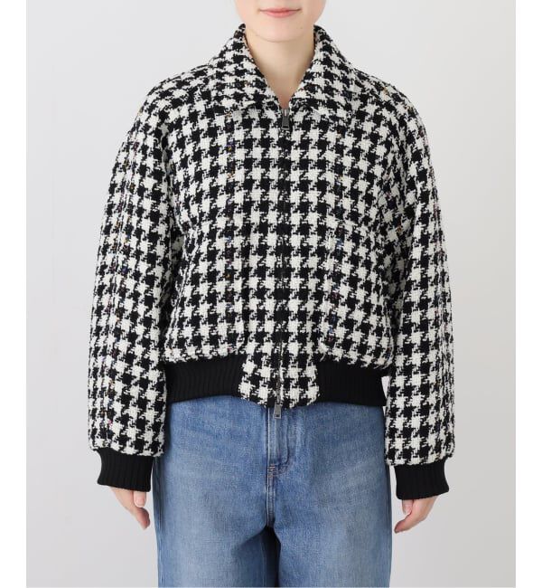 IENA LA BOUCLE「IENA LA BOUCLE ハウンドトゥースツィードブルゾン」|その他|