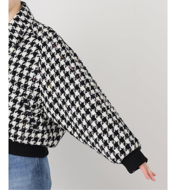IENA LA BOUCLE「IENA LA BOUCLE ハウンドトゥースツィードブルゾン」|その他|