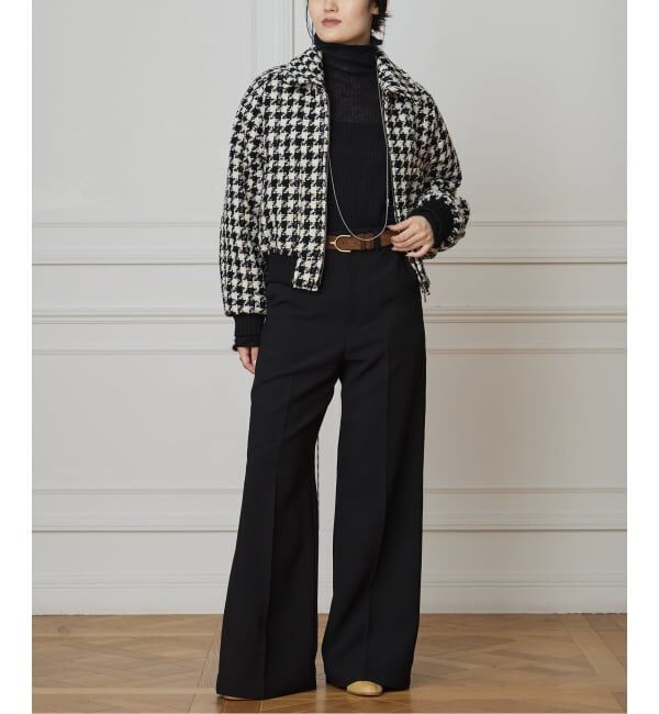 IENA LA BOUCLE「IENA LA BOUCLE ハウンドトゥースツィードブルゾン」|その他|