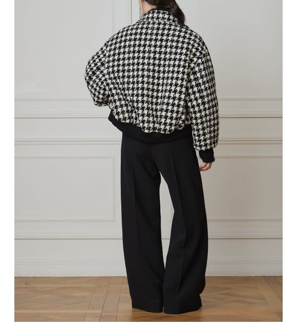 IENA LA BOUCLE「IENA LA BOUCLE ハウンドトゥースツィードブルゾン」|その他|
