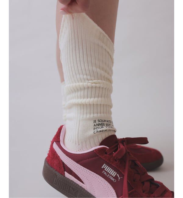 SLOBE IENA「《2点セット》ソックス&times;バンダナ HappySet」|ソックス|ホワイト