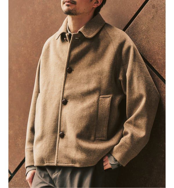 417 EDIFICE「ラウンドカラーブルゾン」|その他|キャメル