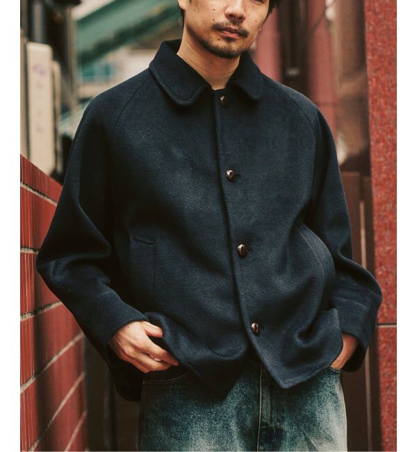 417 EDIFICE「ラウンドカラーブルゾン」|その他|ネイビー