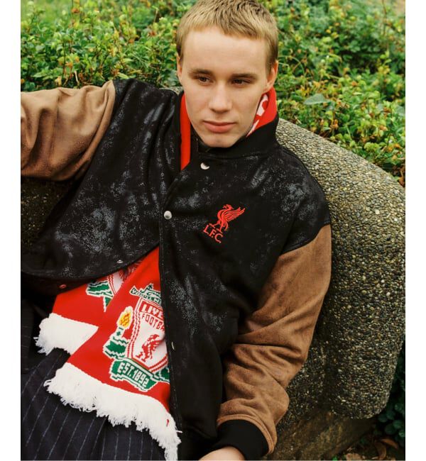 Liverpool FC「【Liverpool FC / リバプール FC】Fake Leather Emboss Print Blouson」|その他|