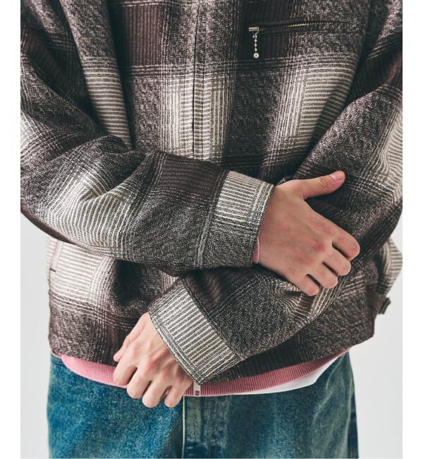 417 EDIFICE「オンブレチェックジップブルゾン」|その他|