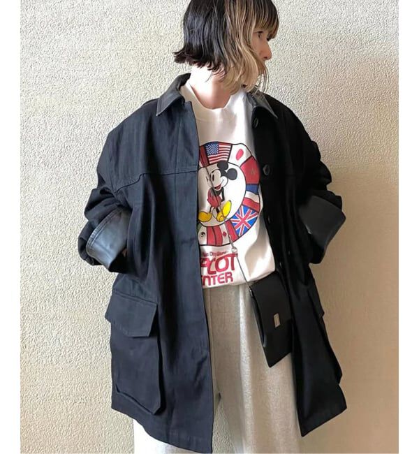 journal standard luxe「ツイル カバーオール」|その他|ブラック