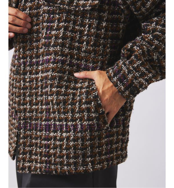 JOURNAL STANDARD relume「ループ ツイードチェック CPO ブルゾン」|その他|
