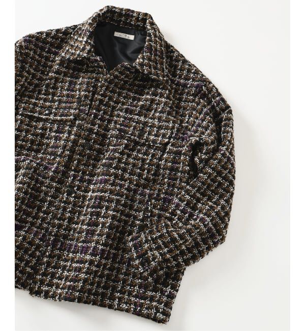 JOURNAL STANDARD relume「ループ ツイードチェック CPO ブルゾン」|その他|