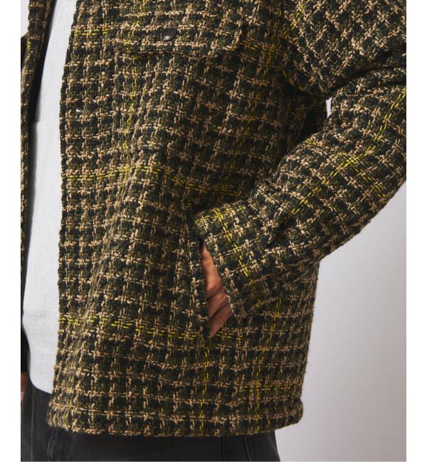 JOURNAL STANDARD relume「ループ ツイードチェック CPO ブルゾン」|その他|