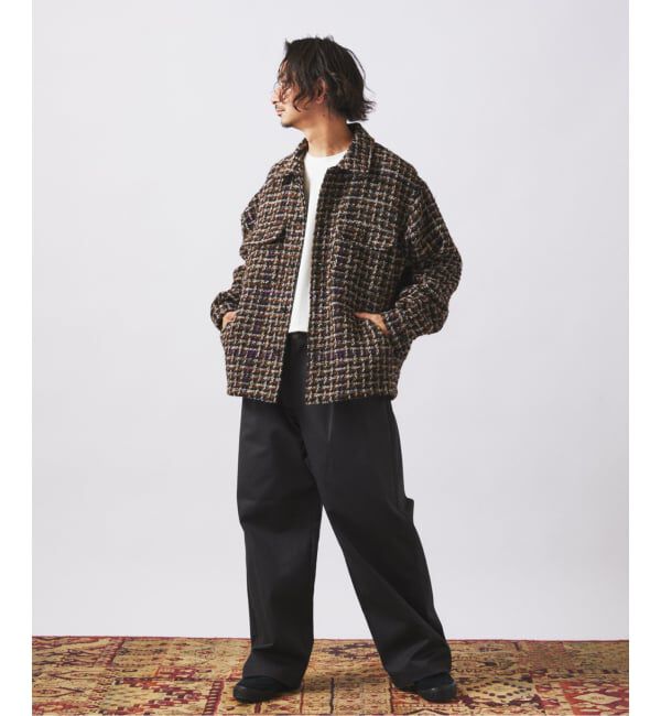 JOURNAL STANDARD relume「ループ ツイードチェック CPO ブルゾン」|その他|