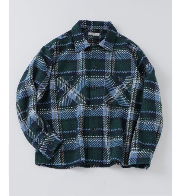 JOURNAL STANDARD relume「バスケット ツィードチェック CPO シャツブルゾン」|その他|ブルー