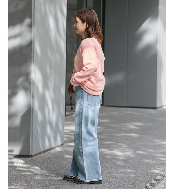 JOURNAL STANDARD「アルパカMIX LOOP DEEP Vプルオーバー」|ニット・セーター|