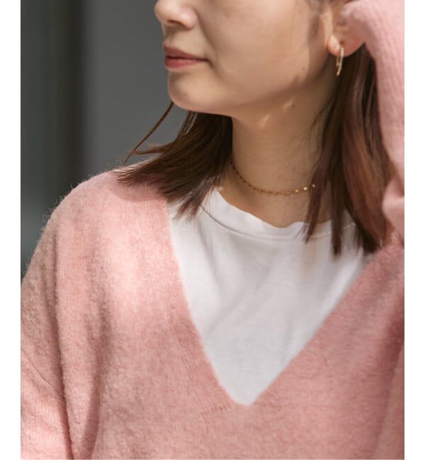 JOURNAL STANDARD「アルパカMIX LOOP DEEP Vプルオーバー」|ニット・セーター|