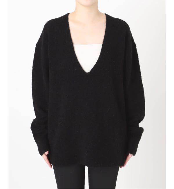 JOURNAL STANDARD「アルパカMIX LOOP DEEP Vプルオーバー」|ニット・セーター|