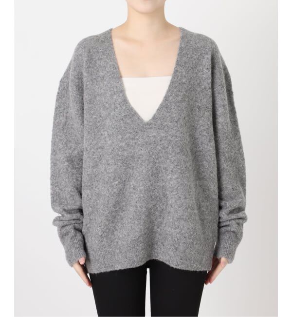 JOURNAL STANDARD「アルパカMIX LOOP DEEP Vプルオーバー」|ニット・セーター|