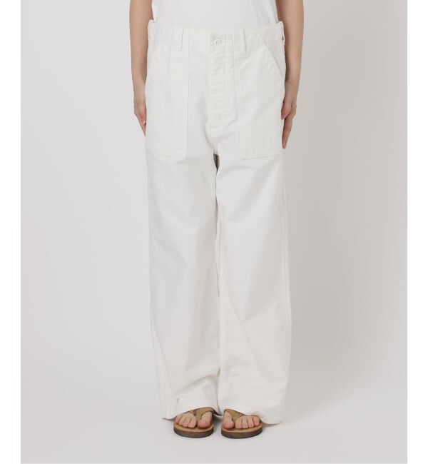 FRAMeWORK「≪一部カラーWEB限定≫ミリタリースラブバックサテンベイカーパンツ」|カーゴ|