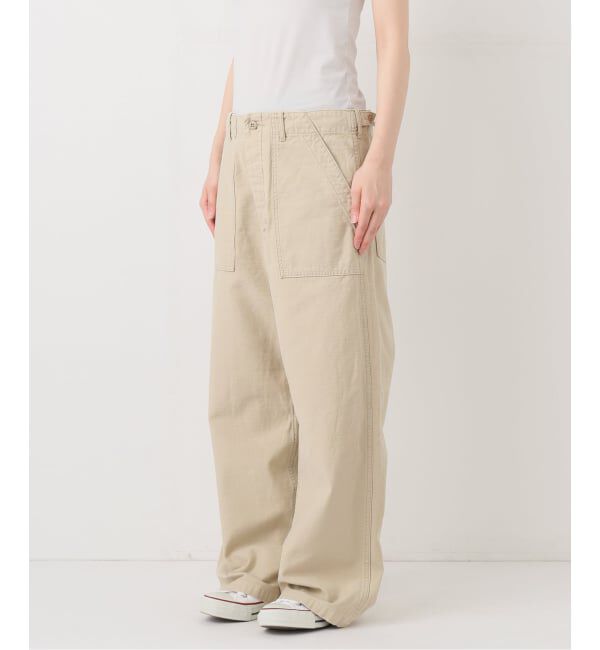 FRAMeWORK「≪一部カラーWEB限定≫ミリタリースラブバックサテンベイカーパンツ」|カーゴ|