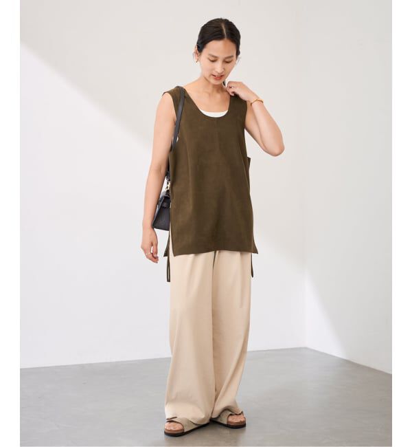 FRAMeWORK「フェイクスエードオーバータンク」|シャツ・ブラウス|