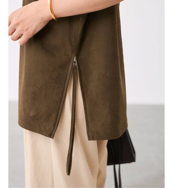 FRAMeWORK「フェイクスエードオーバータンク」|シャツ・ブラウス|