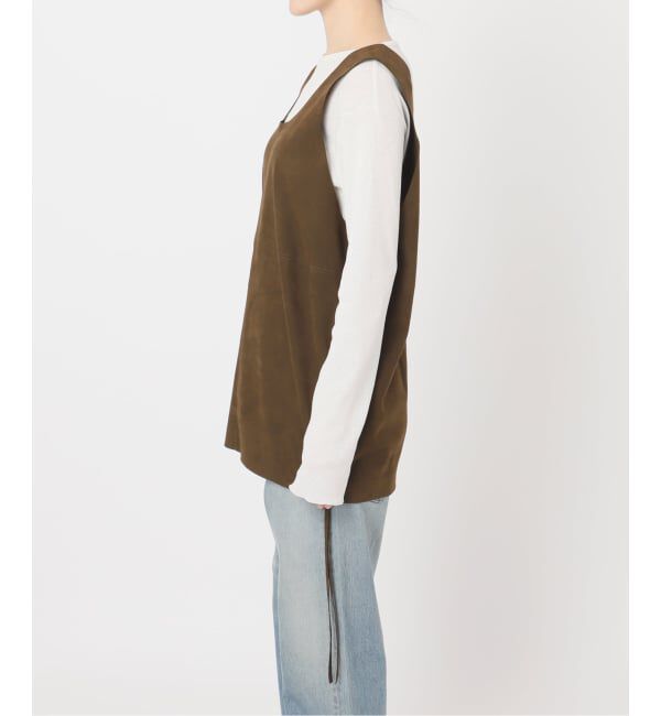 FRAMeWORK「フェイクスエードオーバータンク」|シャツ・ブラウス|