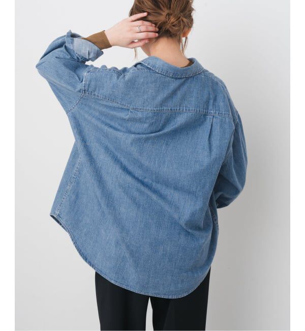 Spick and Span「ライトオンスデニムルーズシャツ」|シャツ・ブラウス|
