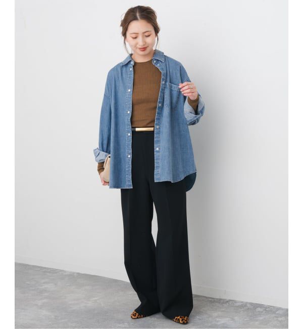Spick and Span「ライトオンスデニムルーズシャツ」|シャツ・ブラウス|