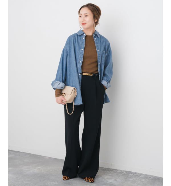 Spick and Span「ライトオンスデニムルーズシャツ」|シャツ・ブラウス|