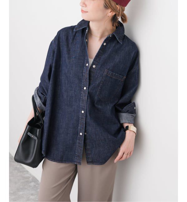 Spick and Span「ライトオンスデニムルーズシャツ」|シャツ・ブラウス|
