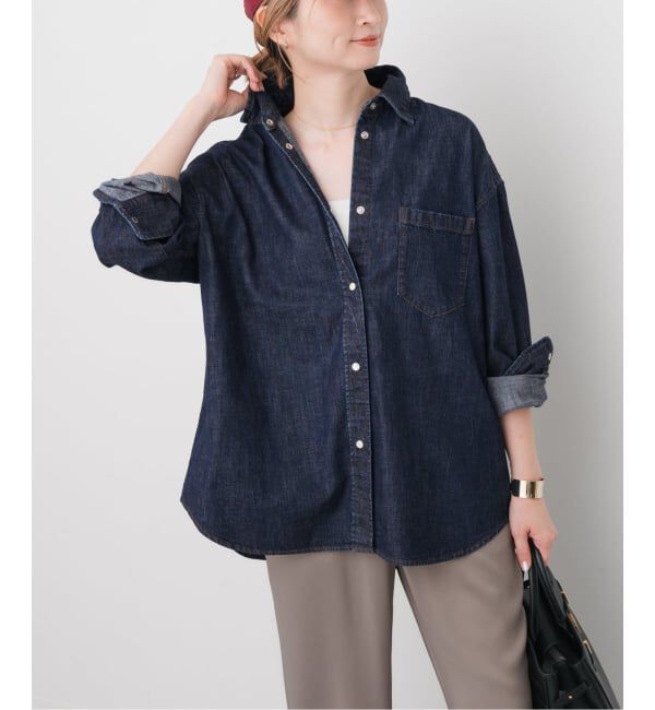 Spick and Span「ライトオンスデニムルーズシャツ」|シャツ・ブラウス|