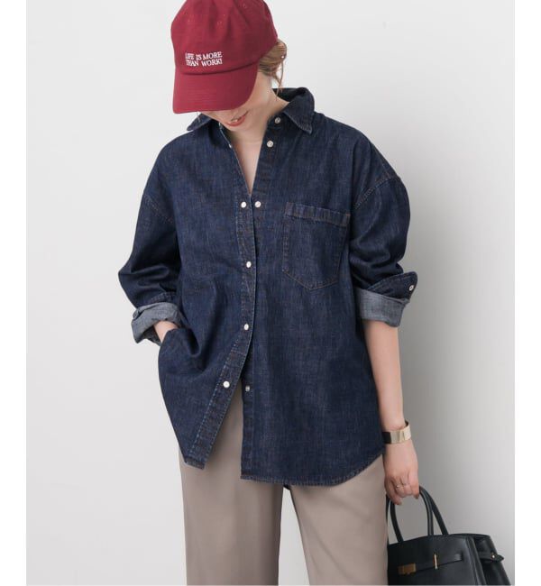 Spick and Span「ライトオンスデニムルーズシャツ」|シャツ・ブラウス|