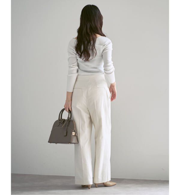 NOBLE「クロスリブオフショルダーニット」|ニット・セーター|