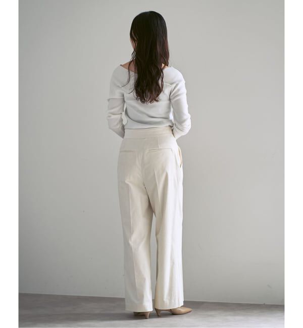 NOBLE「クロスリブオフショルダーニット」|ニット・セーター|