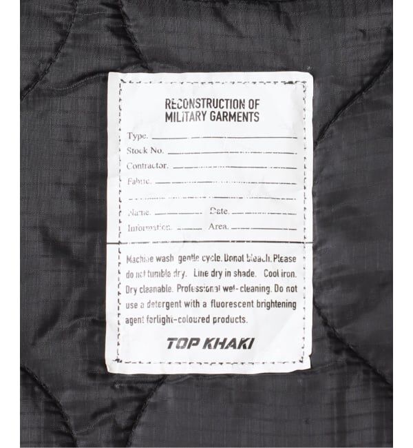 FRAMeWORK「TOP KHAKI/トップカーキ 別注ライナー付きM51SHORT」|その他|