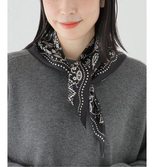 FRAMeWORK「manipuri/マニプリ　三角W65 スカーフ 45*96」|バンダナ・スカーフ|