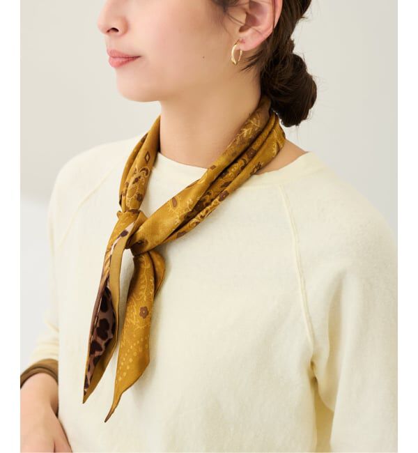 FRAMeWORK「manipuri/マニプリ　三角W65 スカーフ 45*96」|バンダナ・スカーフ|