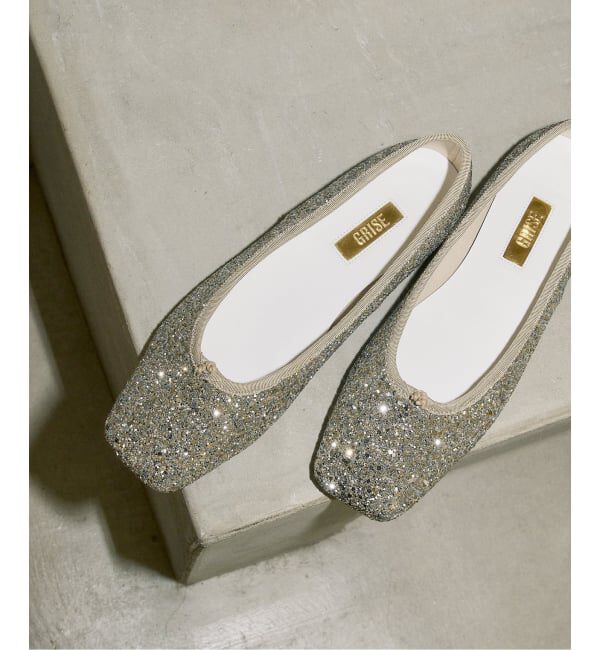 GRISE「《追加》GRISEスクエアグリッターフラット」|その他|シルバー