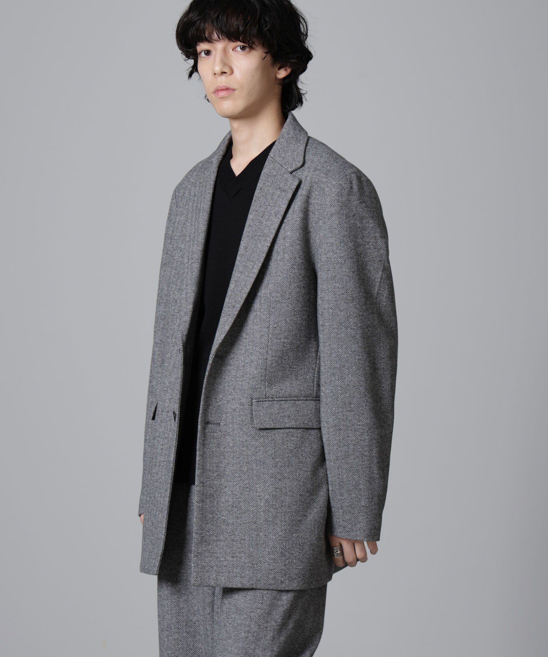 nano･universe「ツイードライク オーバージャケット」|その他|グレー
